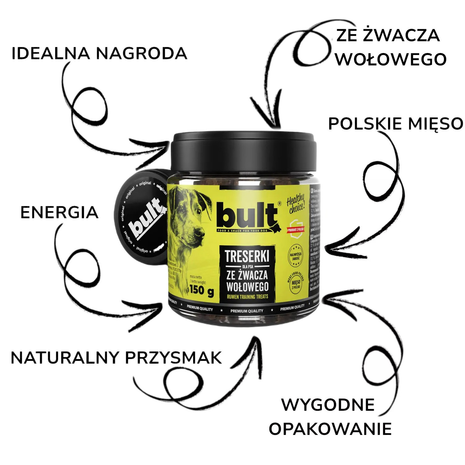 BULT Training treats with beef tripe - leckerli für hunde - 150g - foto 2
