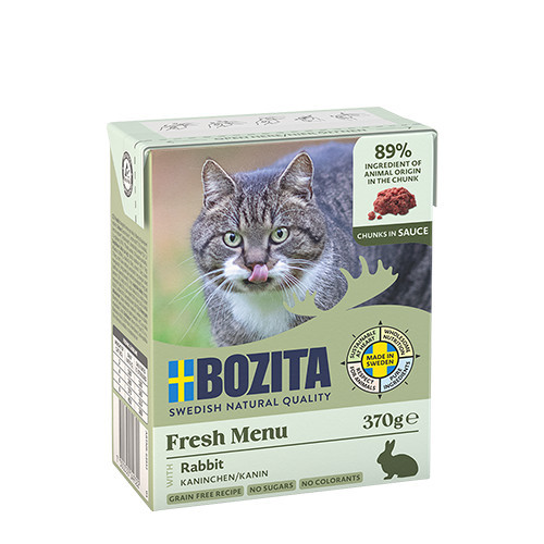 BOZITA Fresh Menu Rabbit in sauce - nassfutter für Katzen - 370g - foto 1
