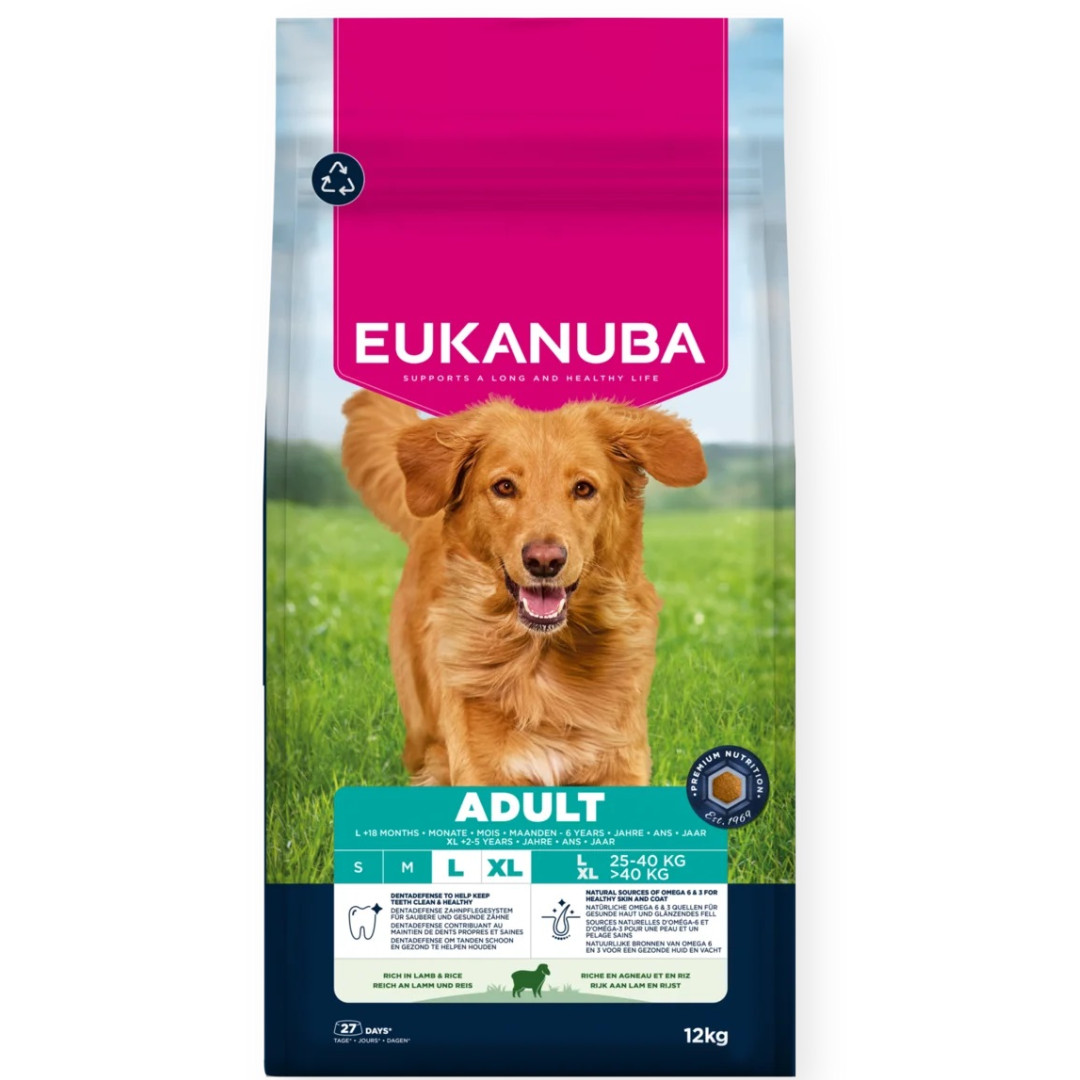 EUKANUBA Adult L XL Rich in lamb & rice - trockenfutter für Hunde - 12kg - foto 1