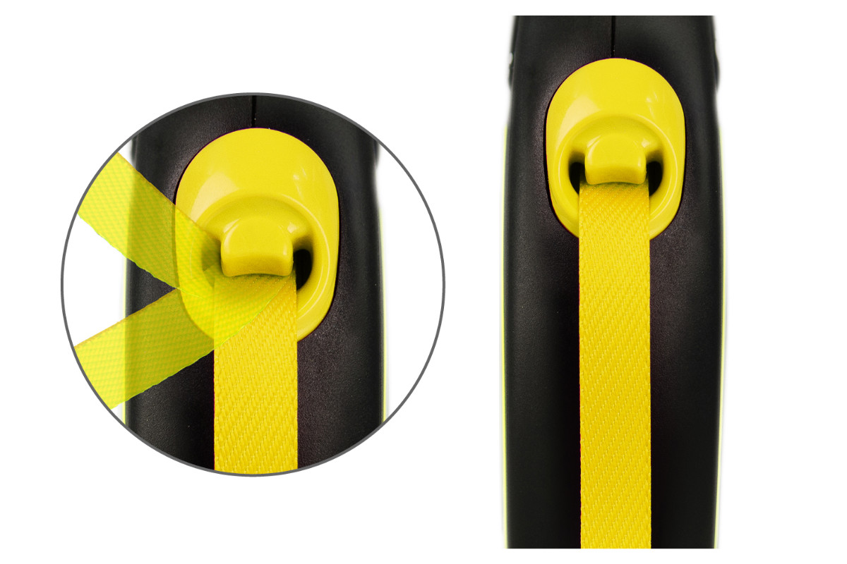 Flexi New NEON 5 m Schwarz, Gelb Hund Rückziehbare Leine - foto 2