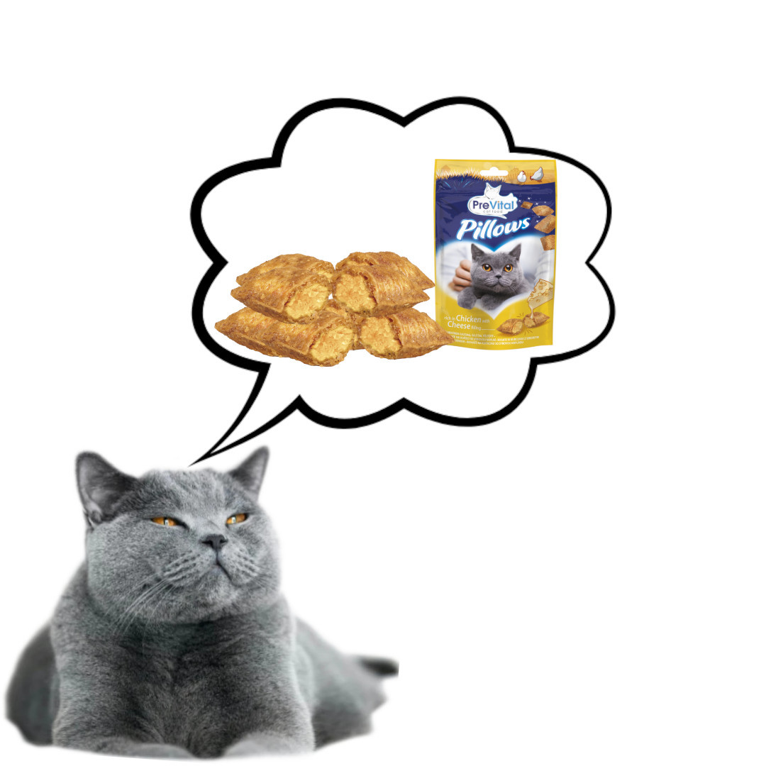 PREVITAL Pillows Chicken with cheese - Katze behandeln - 60g - foto 6