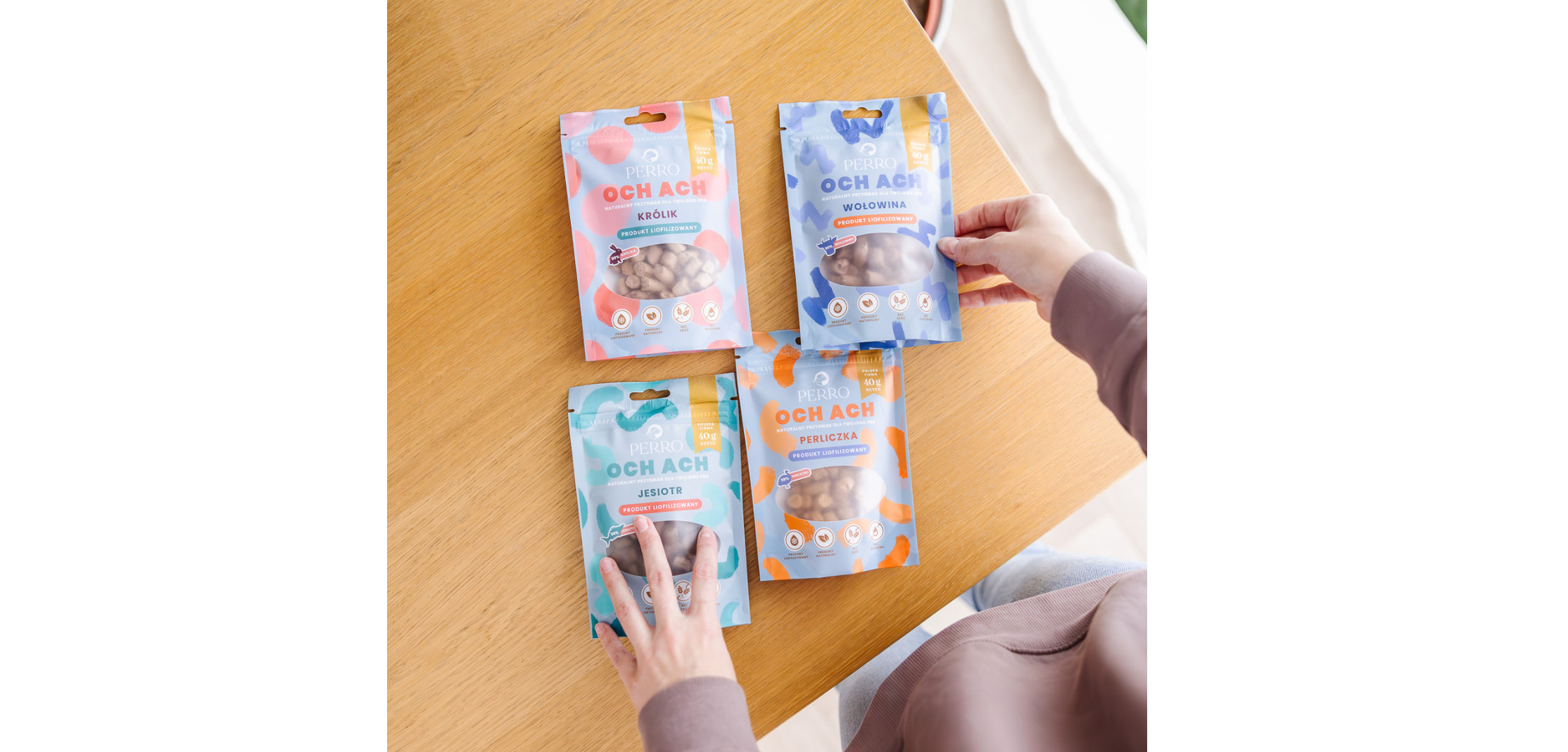 PERRO Och Ach Beef - leckerli für hunde - 40g - foto 1