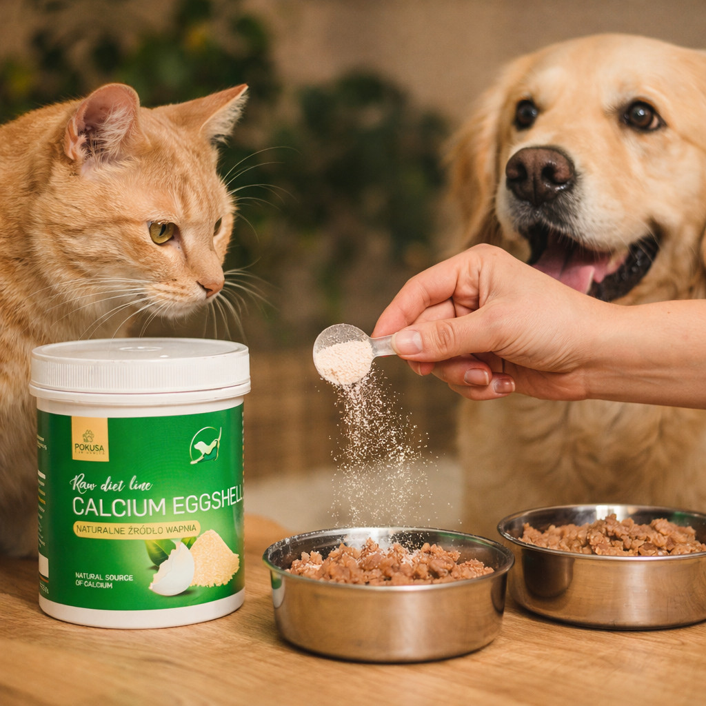 POKUSA RawDietLine Calcium Eggshell - nahrungsergänzungsmittel für hunde und katzen - 500g - foto 4