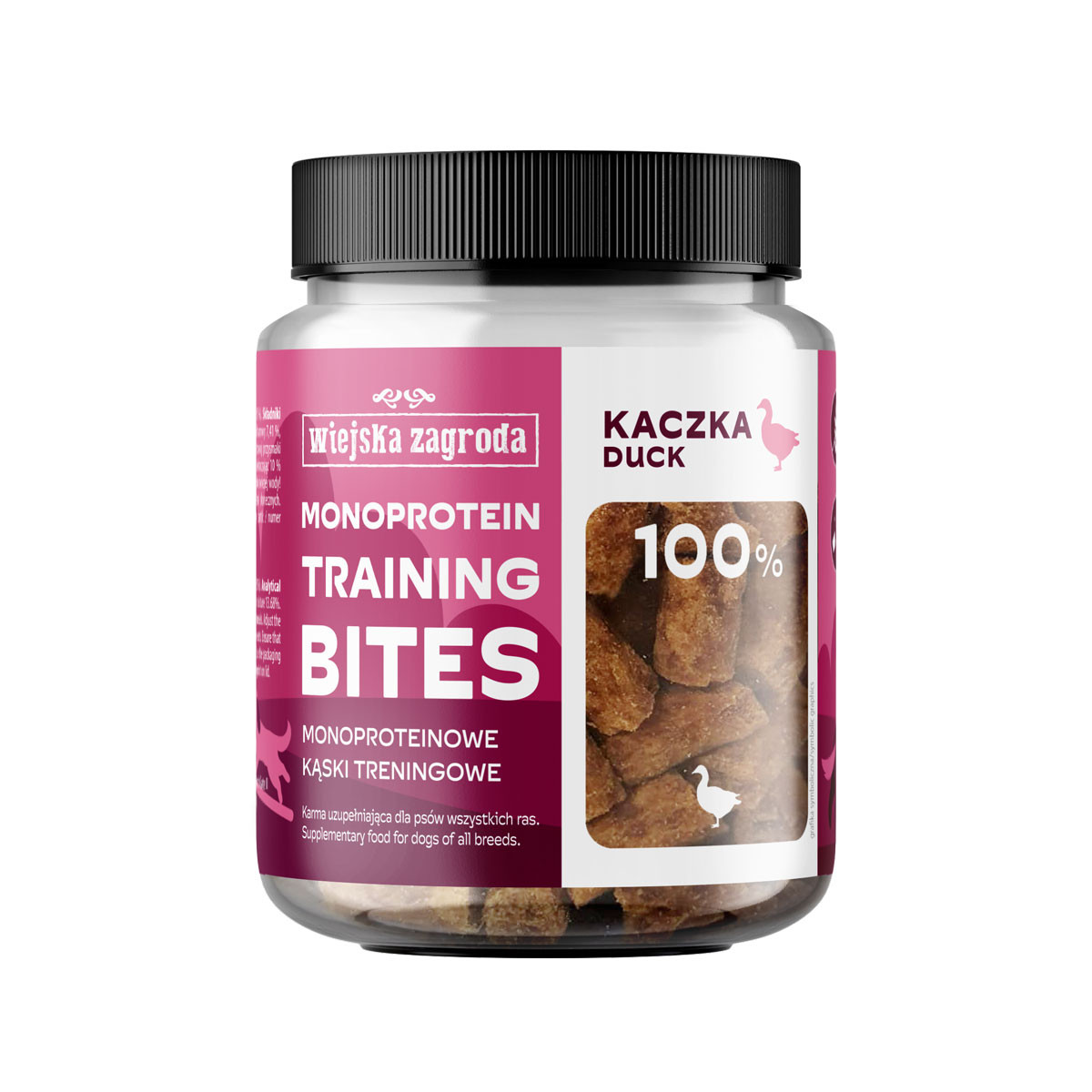 WIEJSKA ZAGRODA Monoprotein training bites Duck - leckerli für hunde - 150g - foto 1