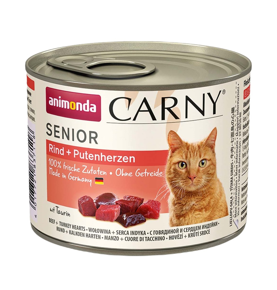 ANIMONDA Carny Senior Beef and turkey hearts - nassfutter für Katzen - 200g - foto 1