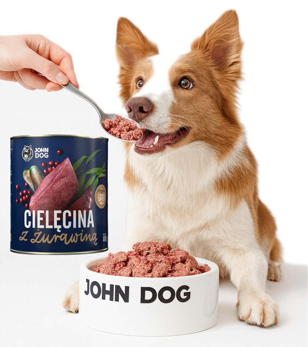 JOHN DOG Berry Adult Veal with cranberries - Nassfutter für Hunde - 6 x 800 g - foto 2