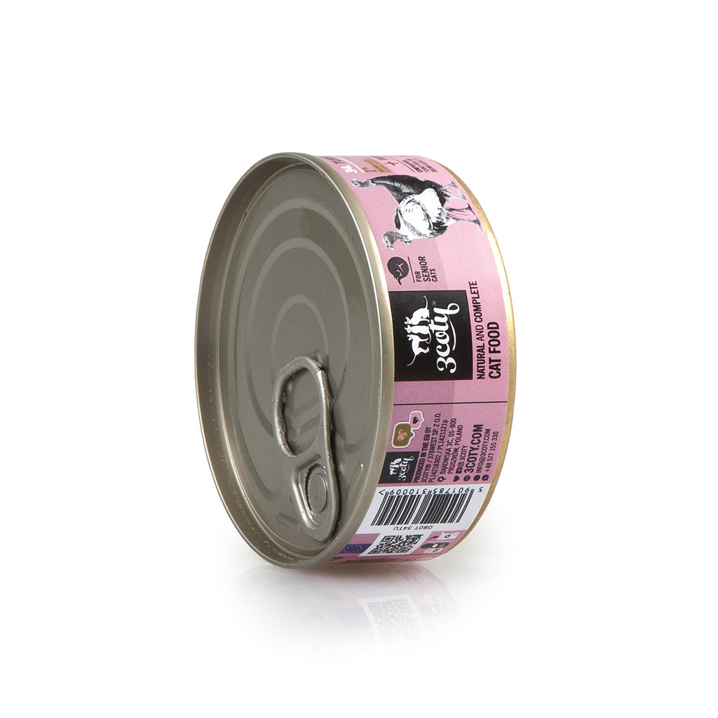 3COTY Turkey Senior - nassfutter für Katzen - 6x80g - foto 3