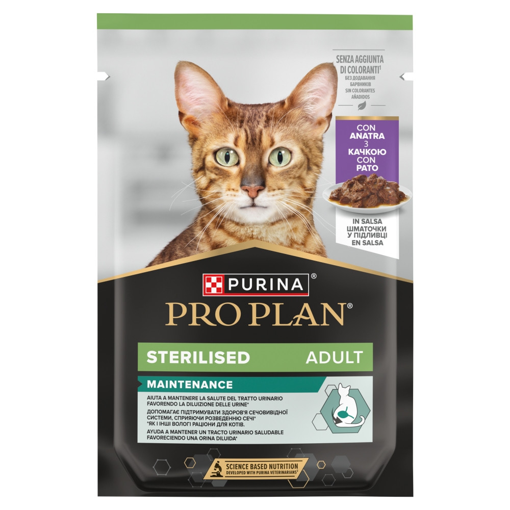 PURINA Pro Plan Sterilised Maintenance Duck in gravy - nassfutter für Katzen - 85g - foto 1