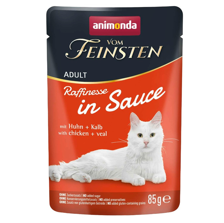ANIMONDA Vom Feinsten Raffinesse in sauce Chicken with veal - nassfutter für Katzen - 85g - foto 1