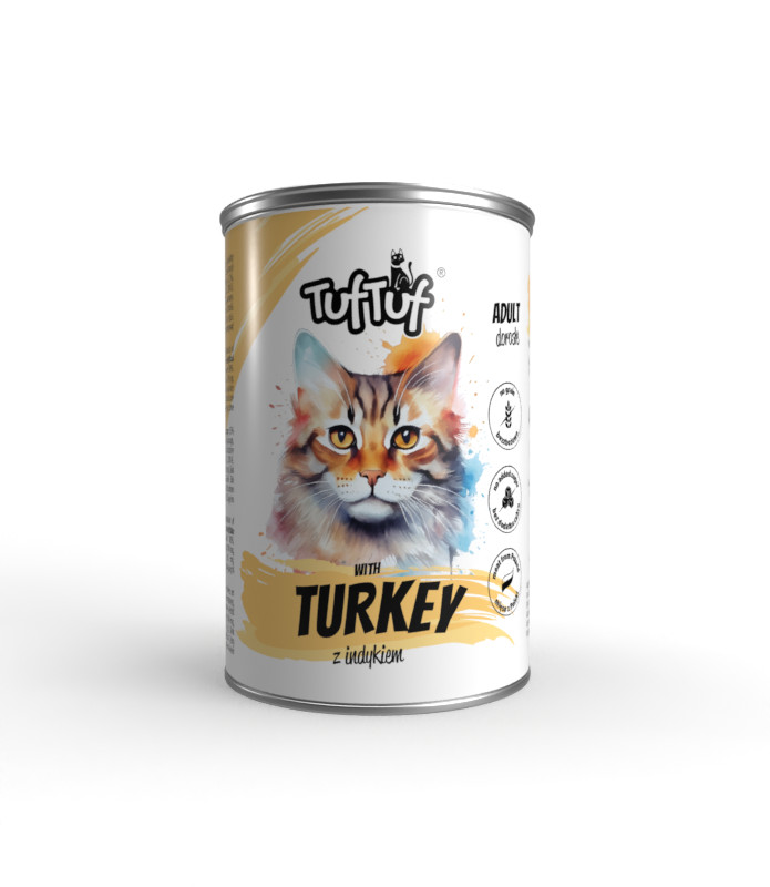 Tuf Tuf Mielonka Mix 3 Geschmacksrichtungen - Nassfutter für Katzen - 24x400g - foto 4