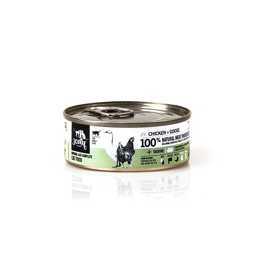3COTY Chicken with goose - nassfutter für Katzen - 6x80g - foto 1