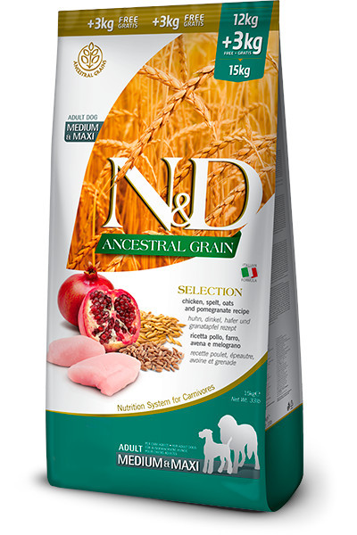 Farmina Pet Food N&D Ancestral Grain Canine 15 kg Adult Huhn - foto 2