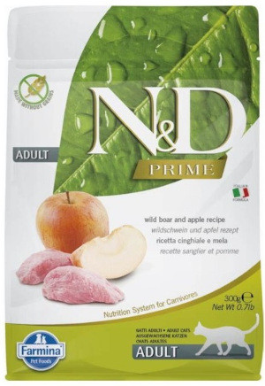 FARMINA N&D Prime Cat Boar and Apple Adult - Trockenfutter für Katzen - 300 g - foto 3
