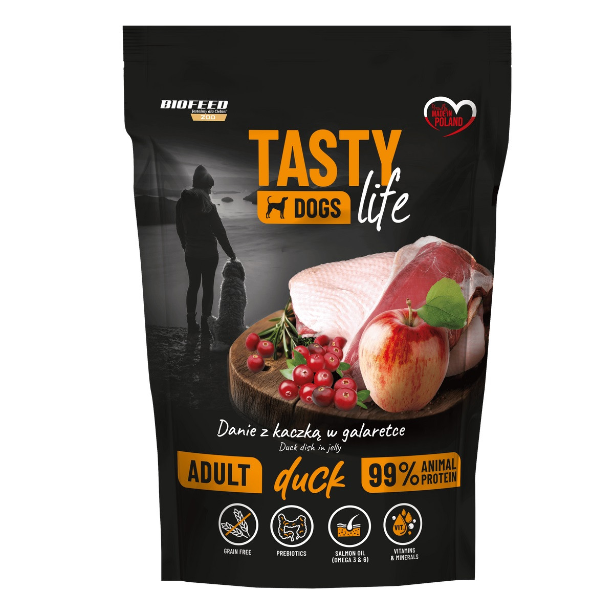 BIOFEED Tasty Dogs Life Duck - Nassfutter für Hunde - 150g - foto 2