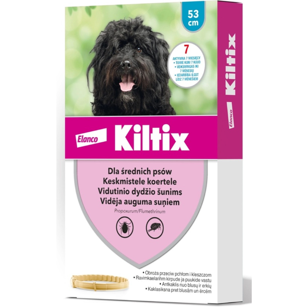 ELANCO Kiltix Floh- und Zeckenhalsband für Hunde - M - foto 1