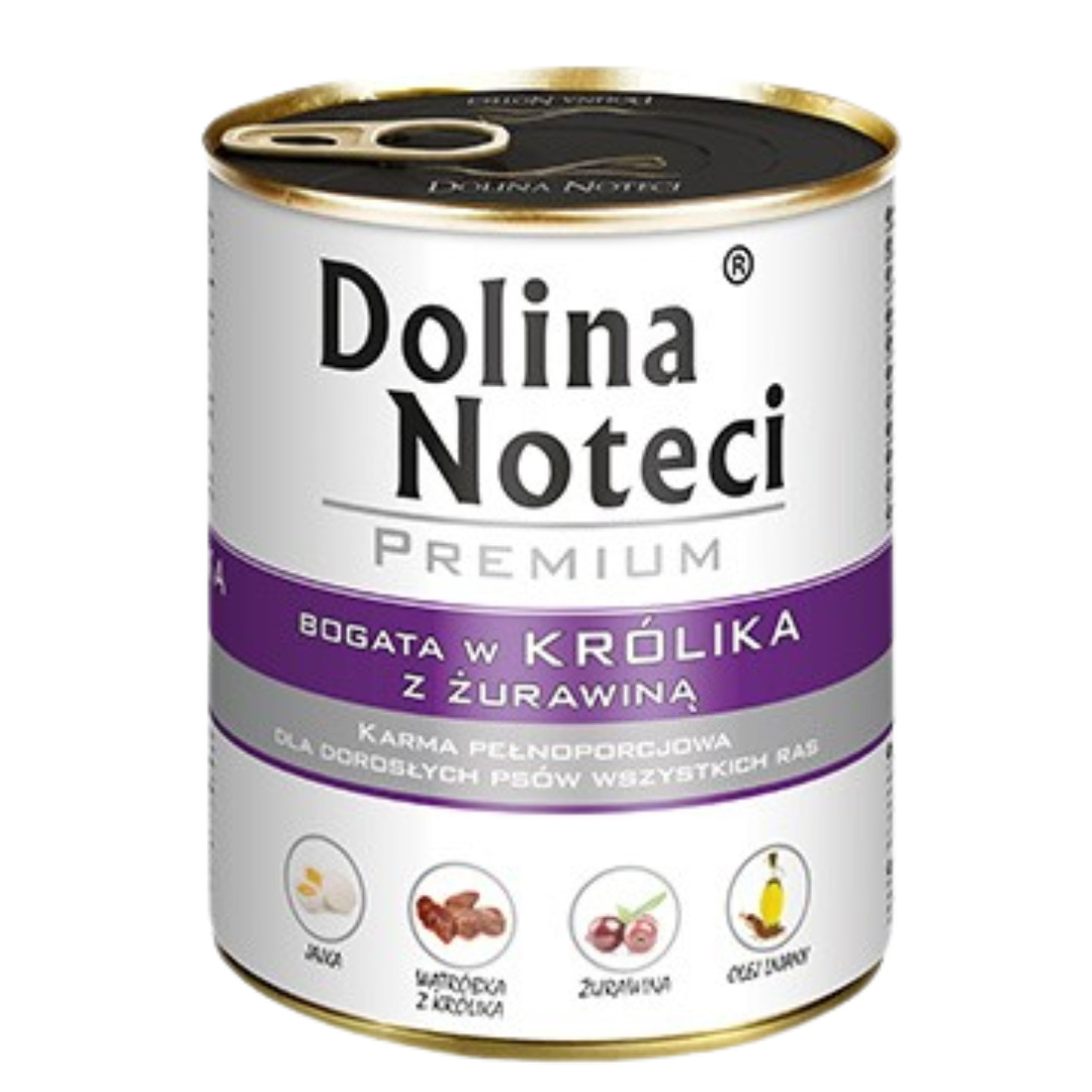 DOLINA NOTECI Premium Rich in rabbit with cranberries - Nassfutter für Hunde - 800 g - foto 1