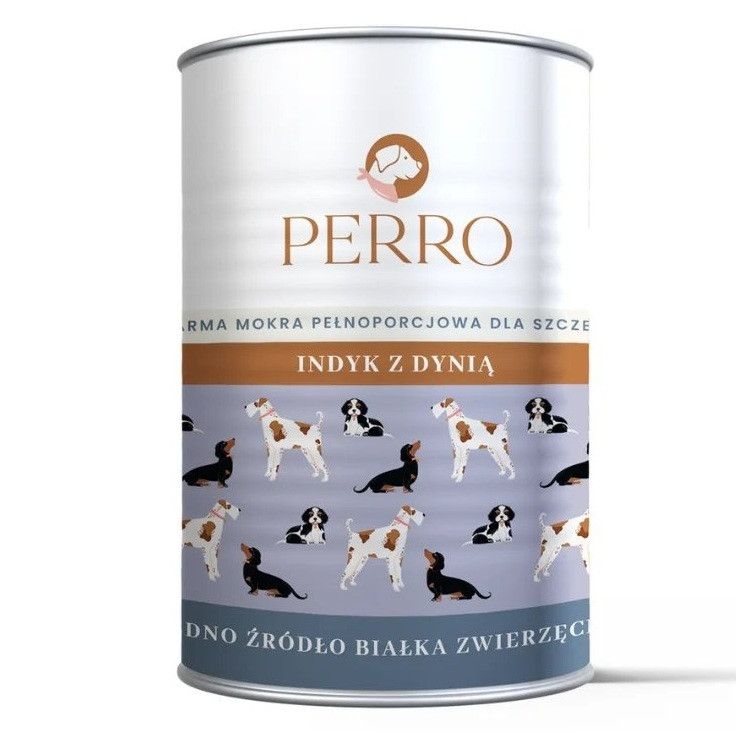 PERRO Junior Turkey with pumpkin - Nassfutter für Hunde - 400g - foto 1