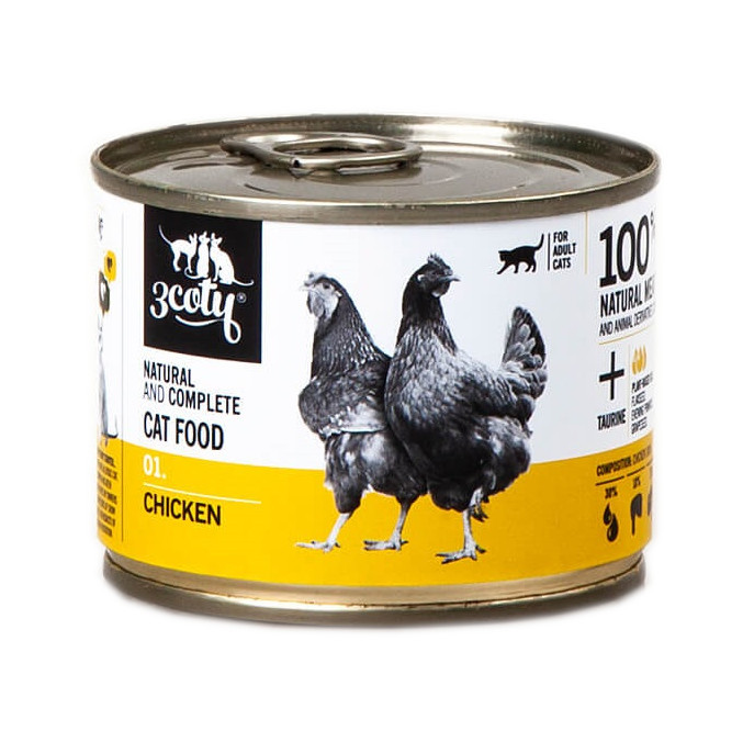 3COTY 04 Turkey - nassfutter für Katzen - 12x180g - foto 6