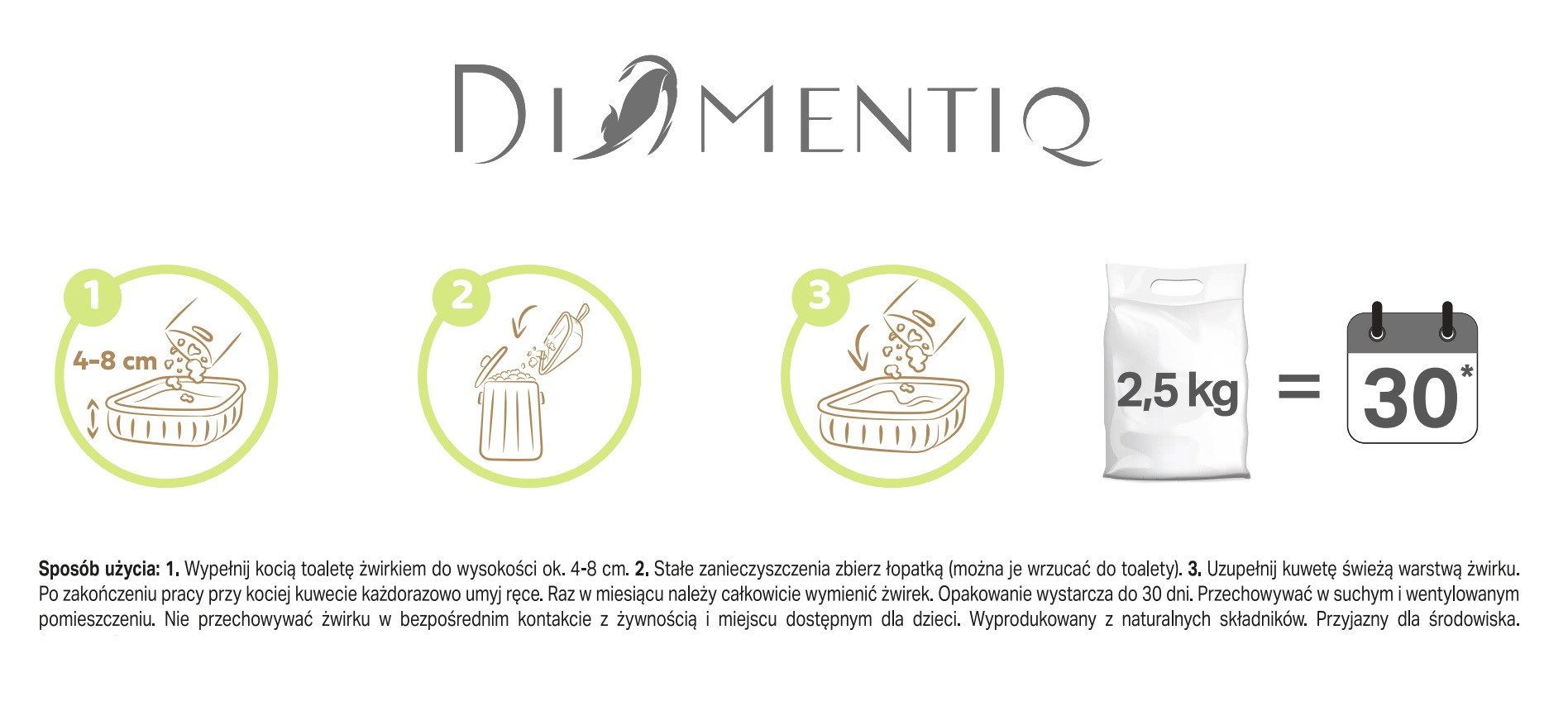 DIAMENTIQ Tofu Neutral Ultra clumping - pflanzliche streu - 4kg - foto 5