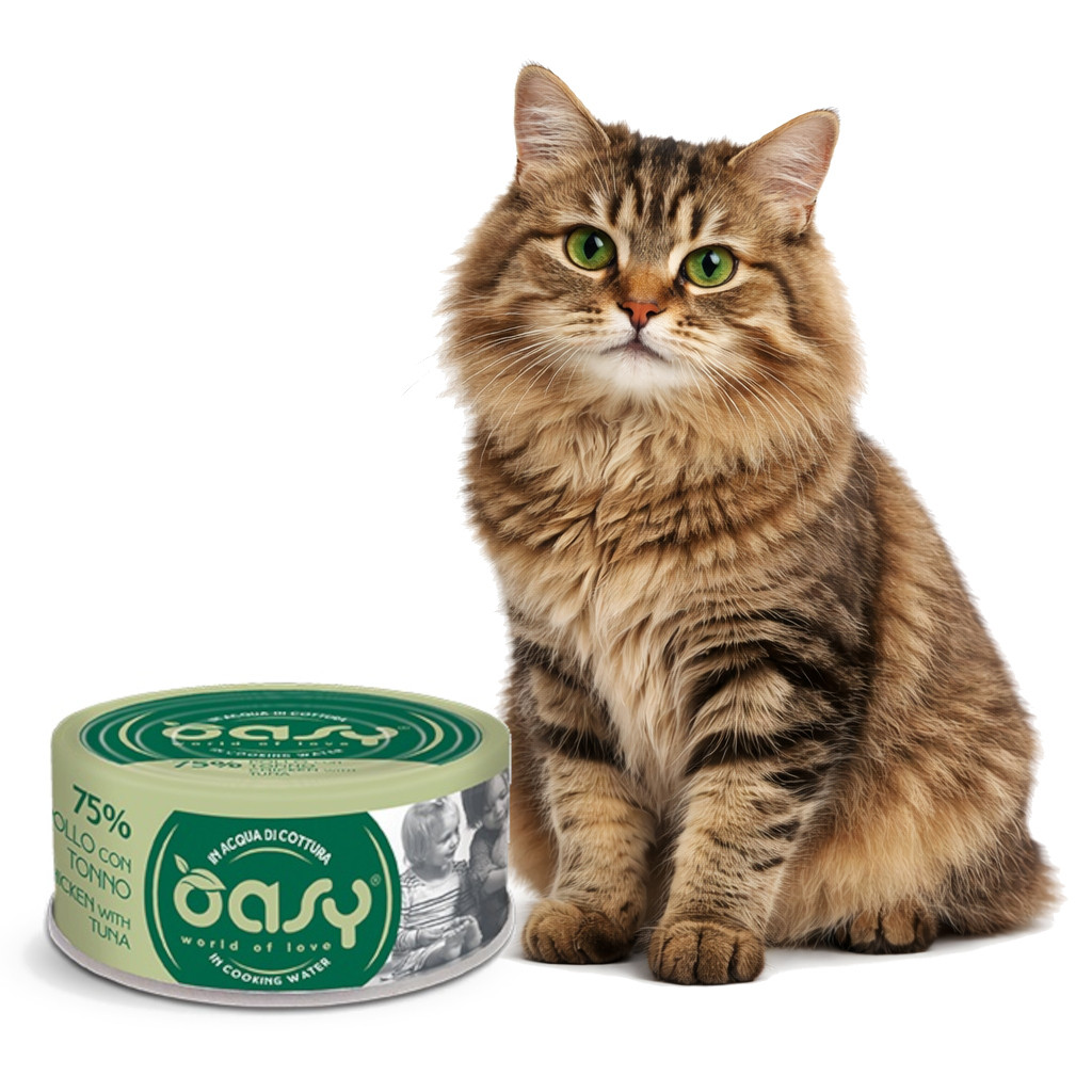 OASY More Love Chicken with tuna - nassfutter für Katzen - 70g - foto 2