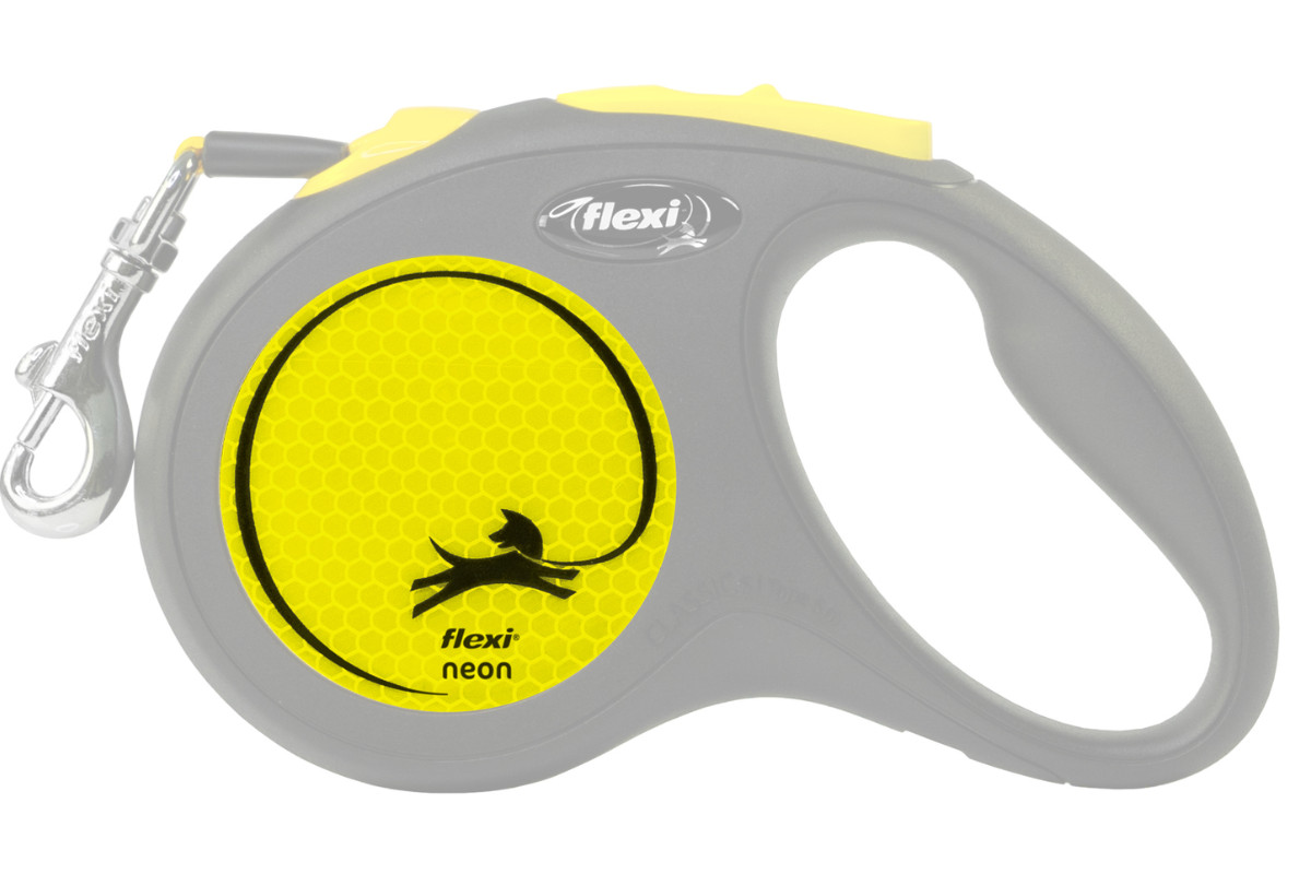 Flexi New NEON 5 m Schwarz, Gelb Hund Rückziehbare Leine - foto 3