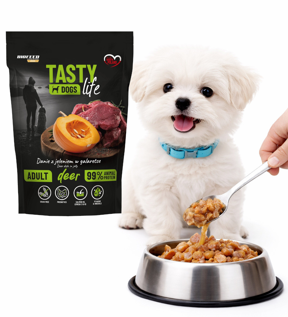 BIOFEED Tasty Dogs Life Deer - Nassfutter für Hunde - 150g - foto 4