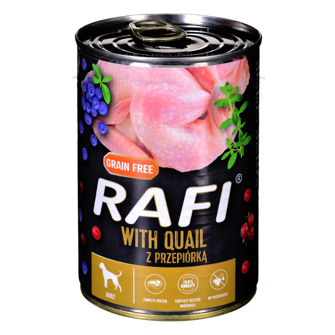 DOLINA NOTECI Rafi with quail - Nassfutter für Hunde - 400 g - foto 1