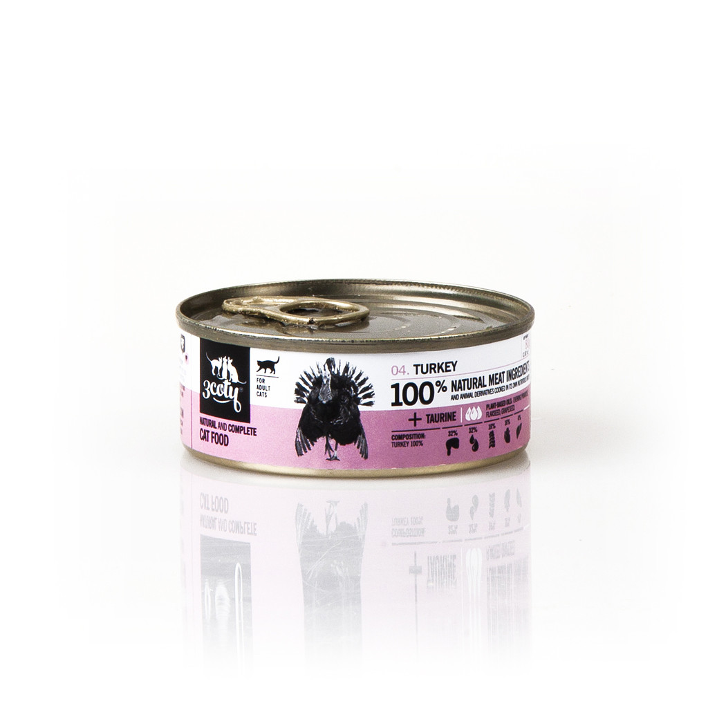 3COTY Turkey - nassfutter für Katzen - 80g - foto 1