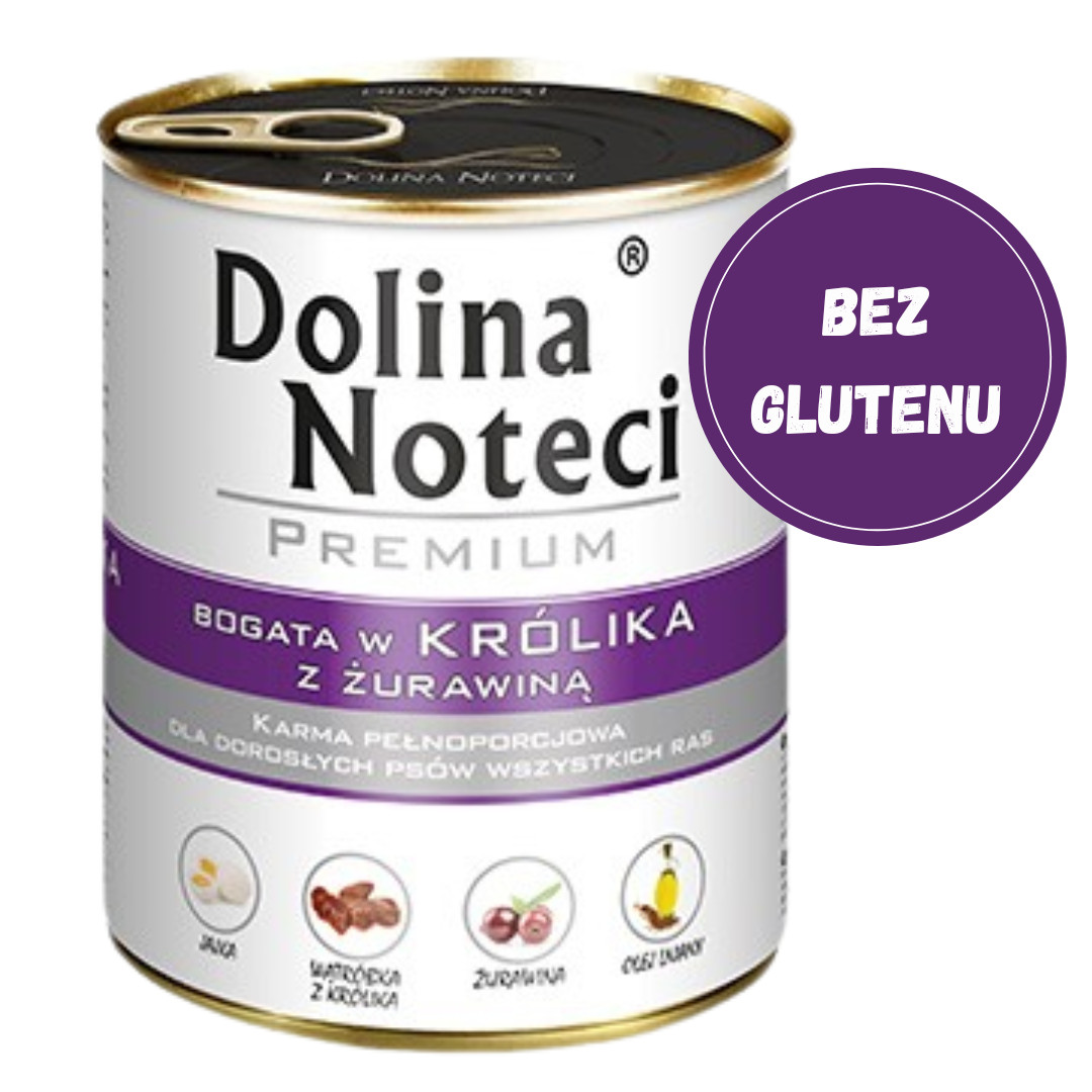 DOLINA NOTECI Premium Rich in rabbit with cranberries - Nassfutter für Hunde - 800 g - foto 2