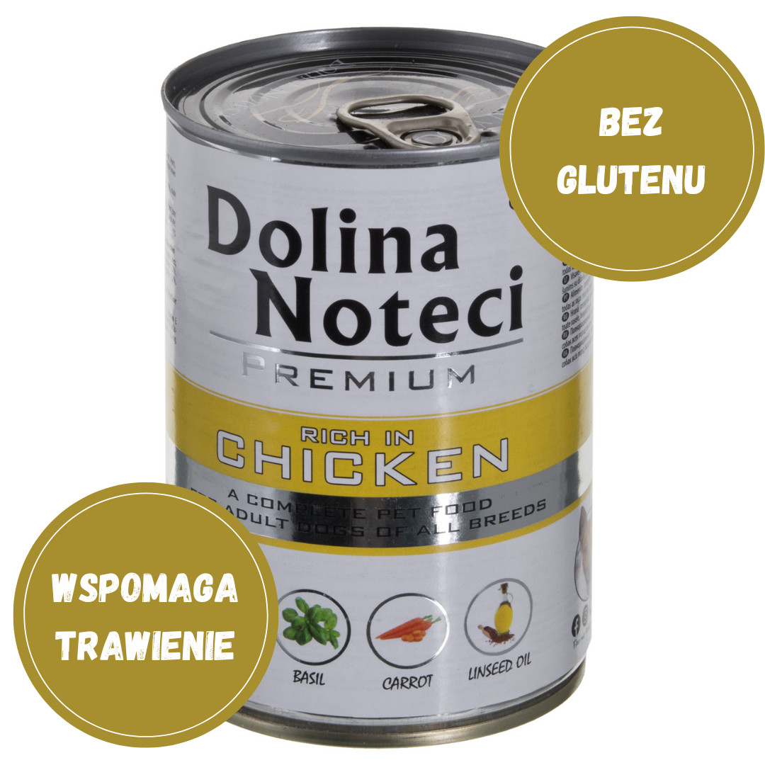 DOLINA NOTECI Premium Rich in chicken - Nassfutter für Hunde - 400 g - foto 2