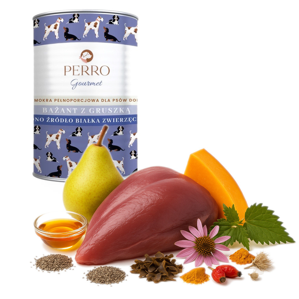 PERRO Gourmet Pheasant with pear - Nassfutter für Hunde - 400g - foto 3