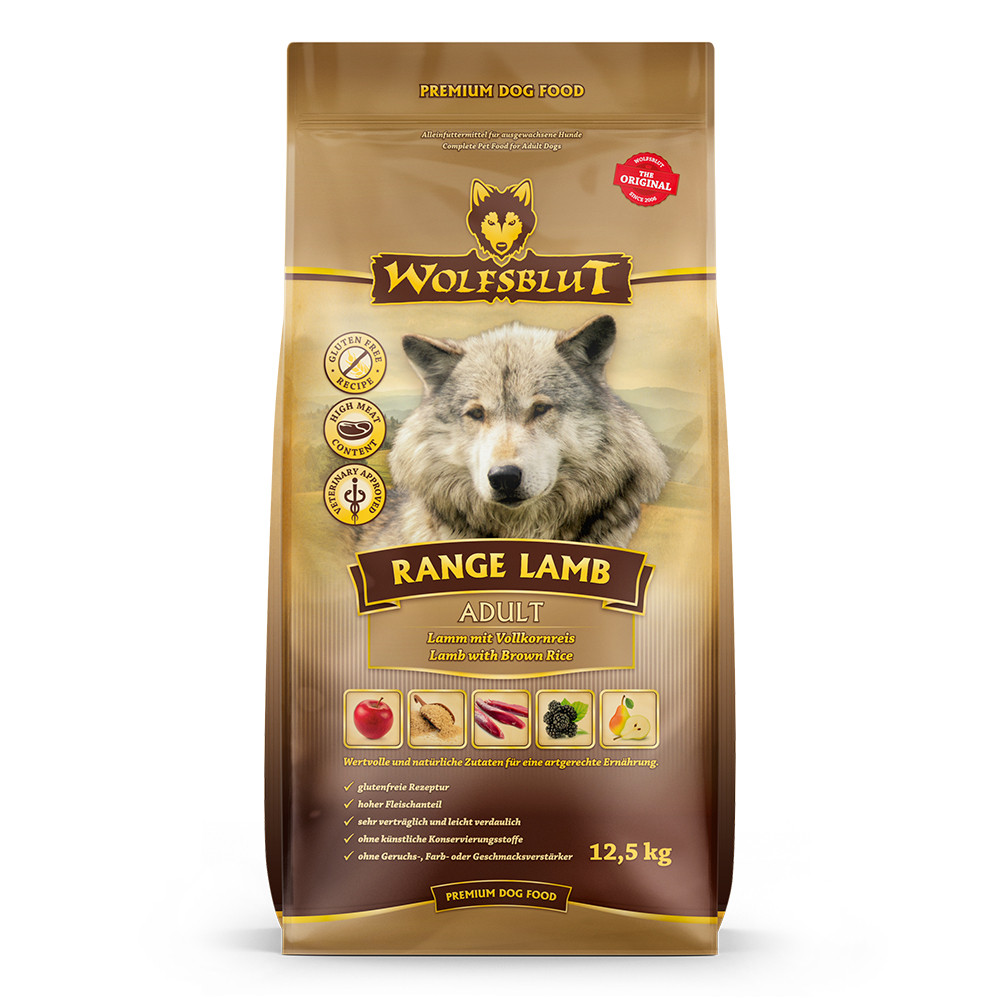 WOLFSBLUT Range Lamb Lamb with rice - trockenfutter für Hunde - 2x12,5kg - foto 1