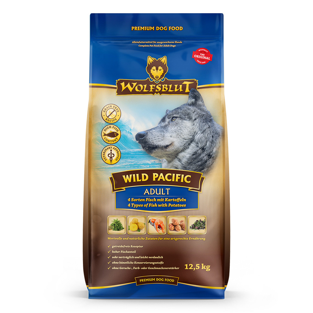 WOLFSBLUT Wild Pacific Fish with potatoes - trockenfutter für Hunde - 2x12,5kg - foto 1