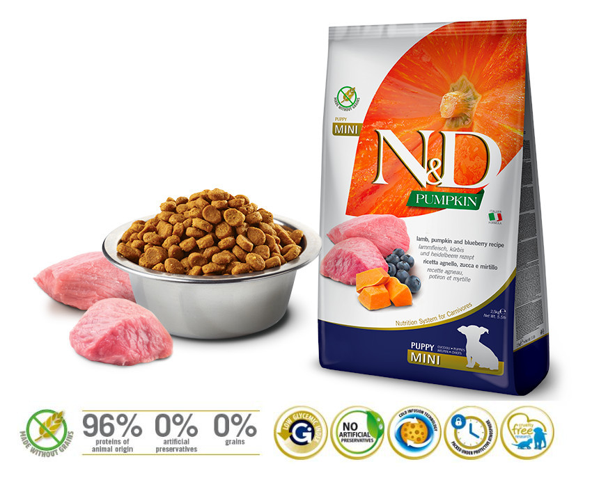 FARMINA N&D Pumpkin Lamb&Blueberry Puppy Mini - trockenfutter für Hunde - 7kg - foto 1