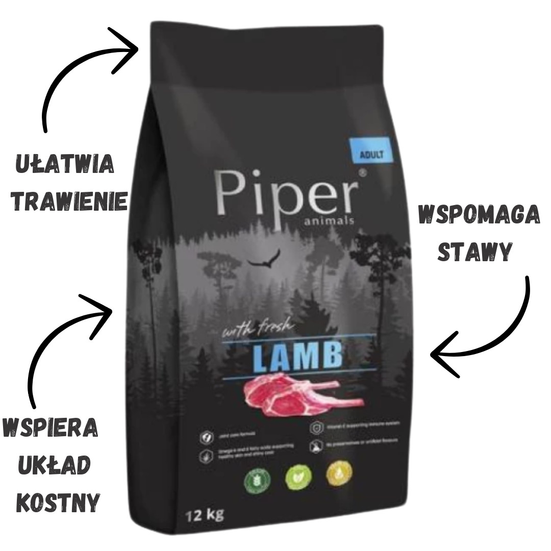 DOLINA NOTECI Piper Animals with lamb - Trockenfutter für Hunde - 12 kg - foto 2