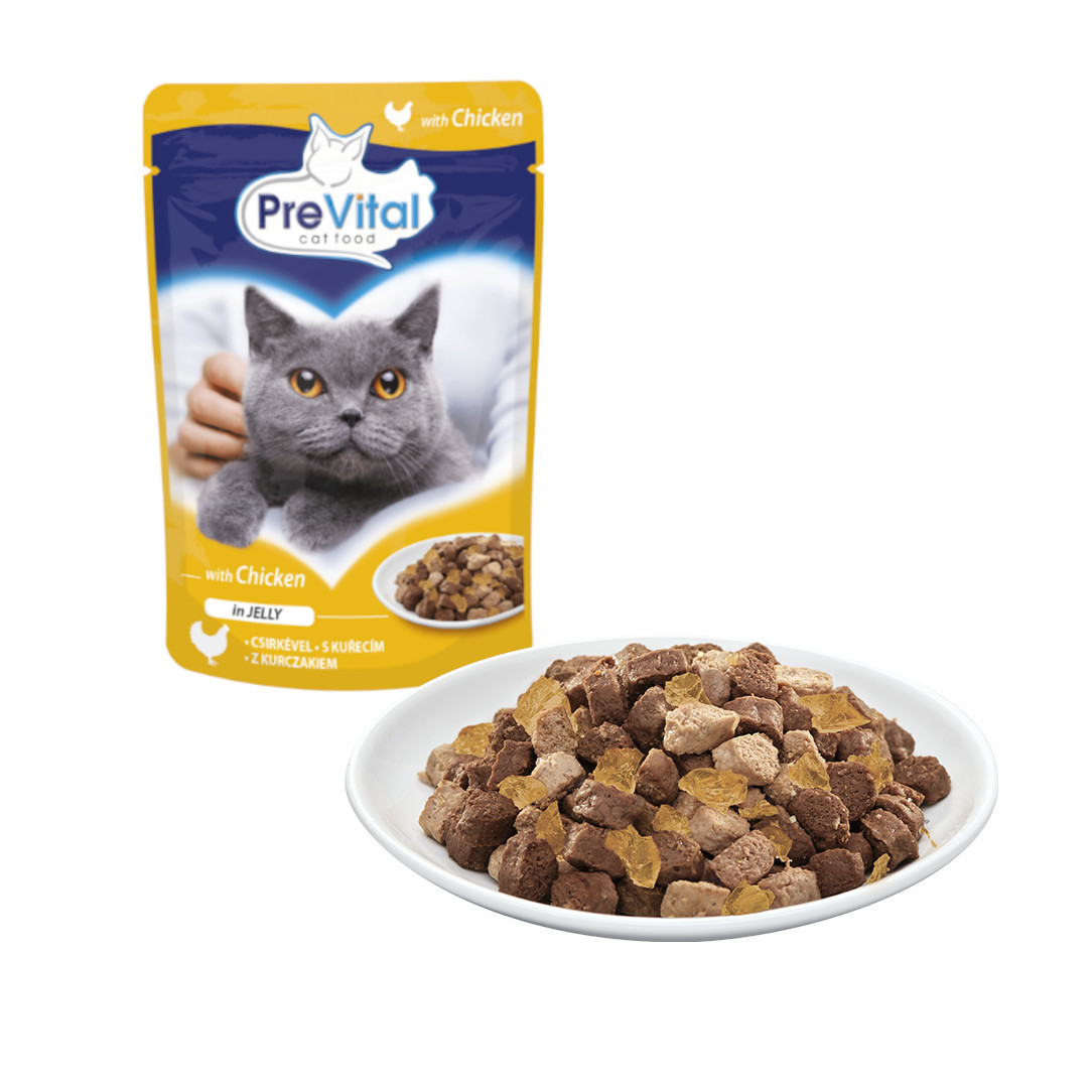 PREVITAL Chicken in jelly - nassfutter für Katzen - 100g - foto 1