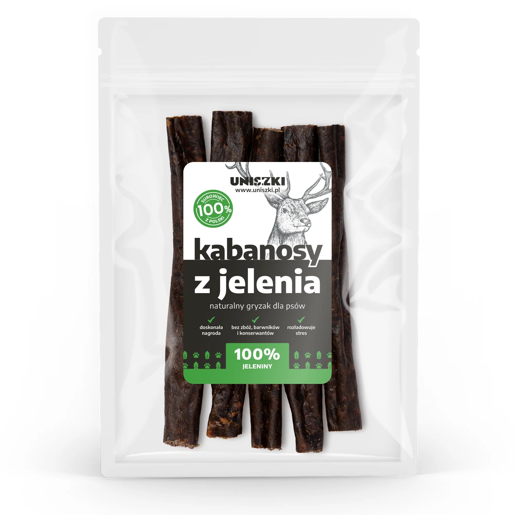 UNISZKI Venison sticks - leckerli für hunde - 100g - foto 1