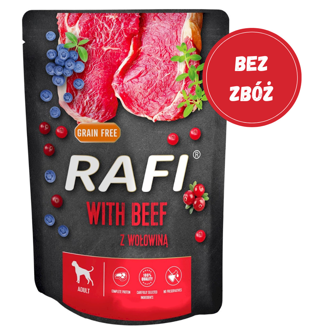 DOLINA NOTECI Rafi with beef - nassfutter für Hunde - 300g - foto 2