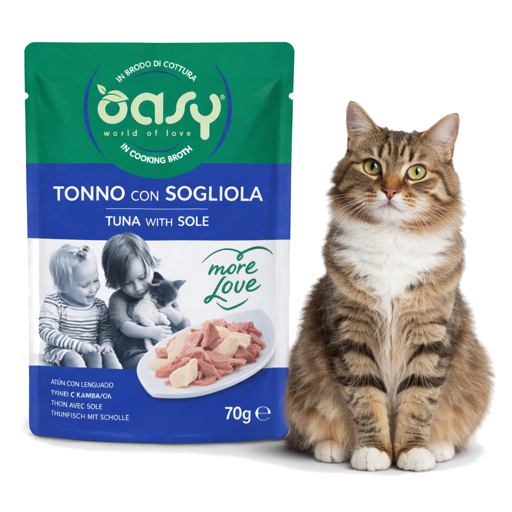 OASY More Love Tuna with sole - nassfutter für Katzen - 70g - foto 2