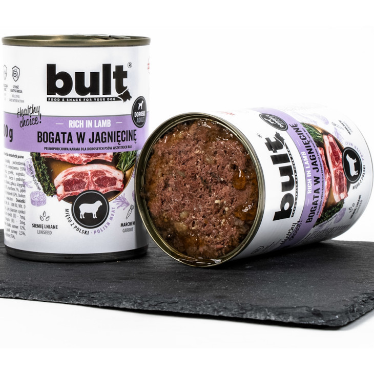 BULT Rich in lamb - Nassfutter für Hunde - 800 g - foto 1