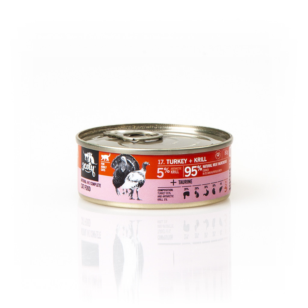 3COTY Turkey with krill - nassfutter für Katzen - 6x80g - foto 1